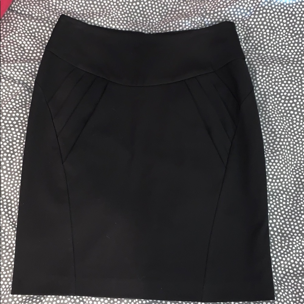 Black suit style skirt